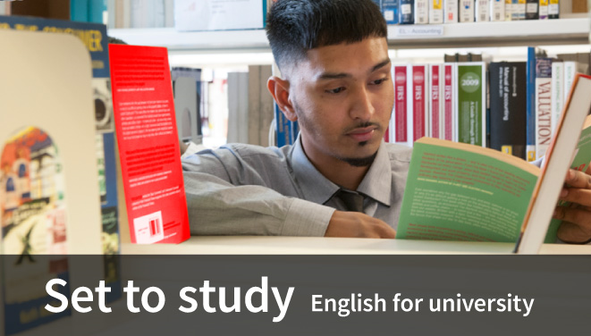 Set to study English for university